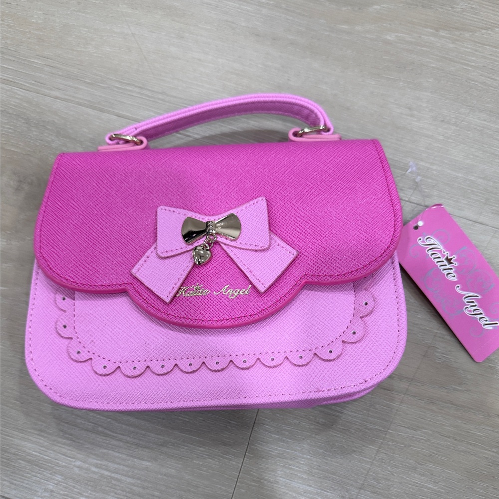 Cute Elegant Girls Pink Purse with Bow, NWT